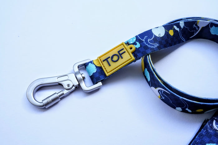 Tales of Fur Tails Ahoy! Premium carabiner leash with padded handle Large