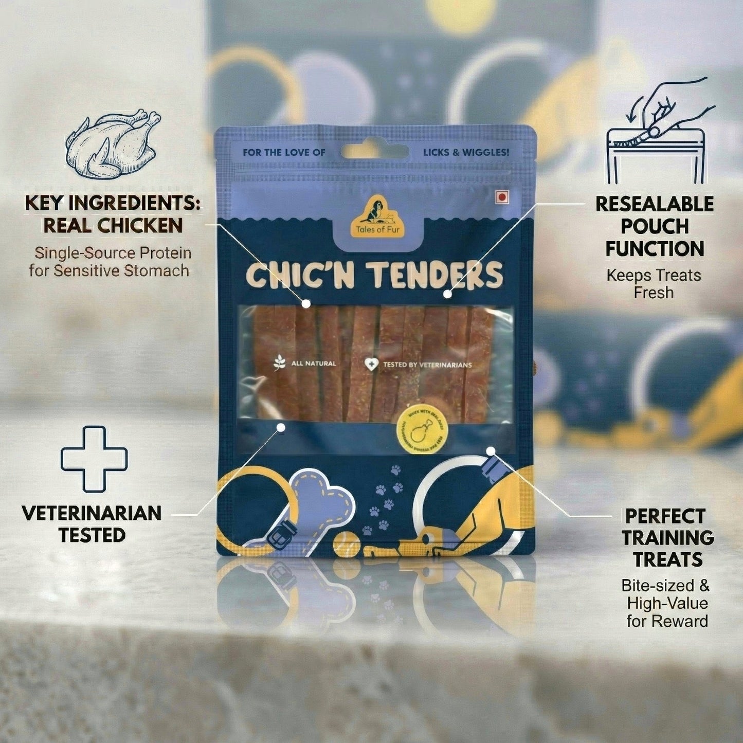 Tales of Fur Chic'n Tenders - Natural Pet Treats - Tales Of Fur