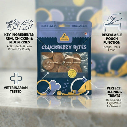 Tales of Fur Cluckberry Bites - Natural Pet Treats - Tales Of Fur