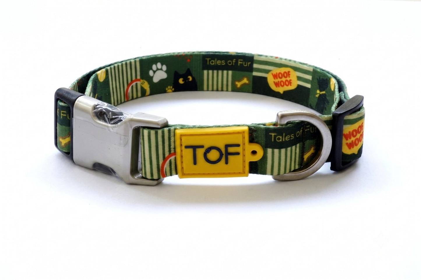Tales of Fur Motion Picture Premium metal collar with D-Ring Large