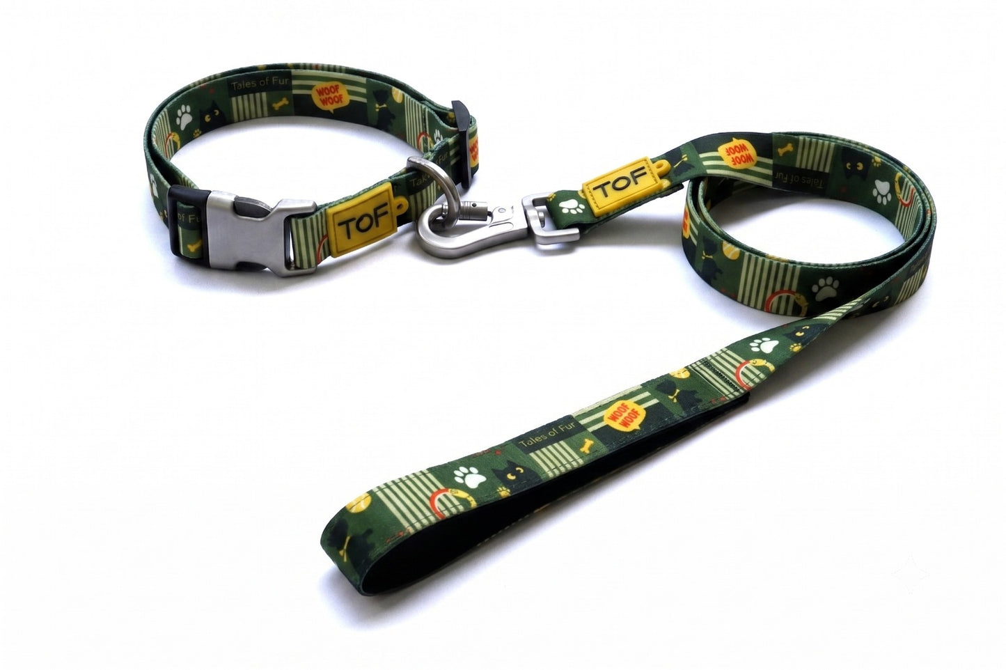 Tales of Fur Motion Picture Premium metal collar with D-Ring Large