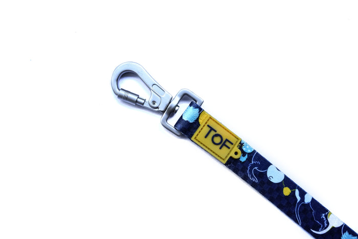 Tales of Fur Tails Ahoy! Premium carabiner leash with padded handle Large