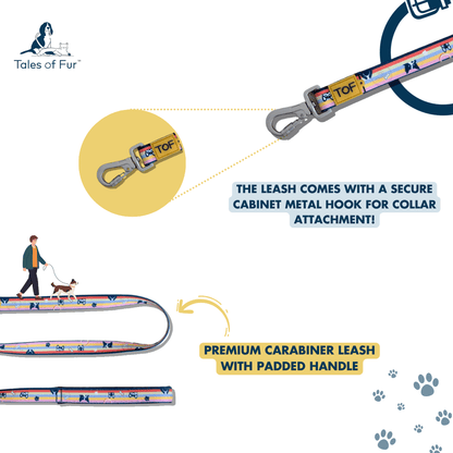 Tales of Fur Prism Premium carabiner leash with padded handle Large - Natural Pet Treats - Tales Of Fur