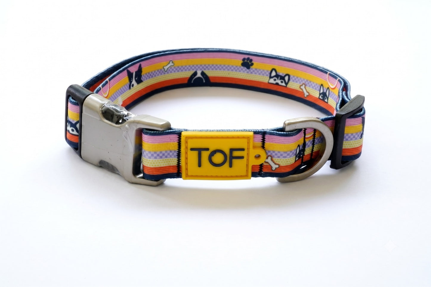 Tales of Fur Prism Premium metal collar with D-Ring Large