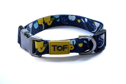 Tales of Fur Tails Ahoy! Premium metal collar with D - Ring Large - Natural Pet Treats - Tales Of Fur