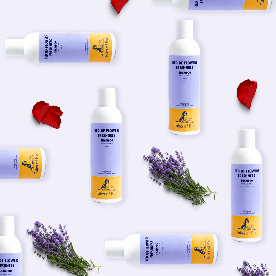 Bed of Flowers Freshness Shampoo - With Lavender & Rose - Natural Pet Treats - Tales Of Fur
