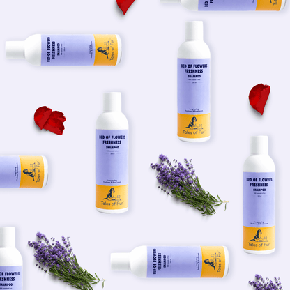 Bed of Flowers Freshness Shampoo - With Lavender & Rose - Natural Pet Treats - Tales Of Fur